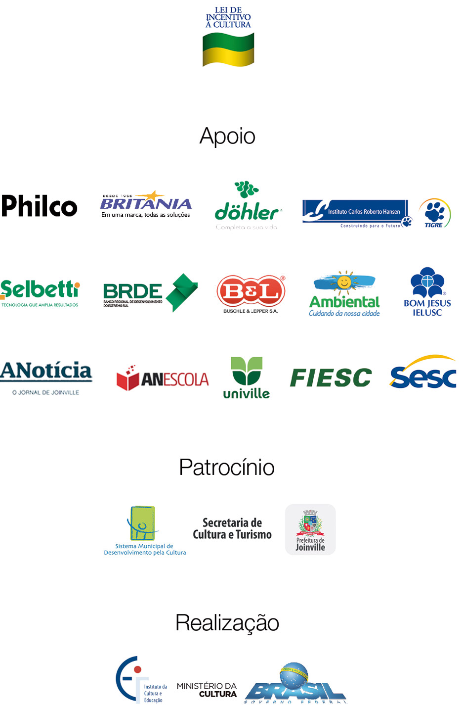 logotipo parceiros feira do livro